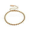 4MM 304 Stainless Steel Heart Link Chain Bracelets for Women LS-BJEW-G759-07G-2