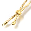 Braided Cotton Cord Slider Bracelet Making LS-MAK-R001-01G-17-3