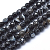 Natural Agate Beads G-J371-08-6mm-1