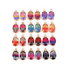 Rack Plating Brass Micro Pave Clear Cubic Zirconia Pendants KK-T060-62-RS-1