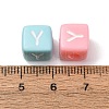 Opaque Acrylic European Beads AC-CBA7A73-01Y-3