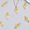 8Pcs Brass Micro Pave Cubic Zirconia Pendants KK-BBC0018-61-7