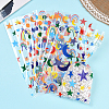 100Pcs 4 Styles Rectangle OPP Cellophane Candy Bags ABAG-WH20013-17-5