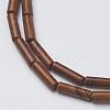 Natural Wood Lace Stone Beads Strands G-G968-F10-3