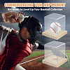 Acrylic Baseball Display Cases with Wooden Base ODIS-WH0081-16-5