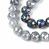 Anti-Tarnish Electroplate Glass Beads Strands GLAA-N064-10mm-01-3
