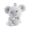 Animal Theme Flocky Resin Pendants LS-RESI-M051-01E-1