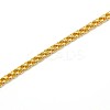 304 Stainless Steel Wheat Chain Necklace Making X-STAS-A028-N005G-2