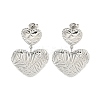 Tarnish Resistant 304 Stainless Steel Stud Earrings for Women EJEW-A108-10P-1