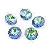 Pointed Back & Back Plated Glass Rhinestone Cabochons RGLA-J012-10mm-001SP-1