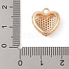 Brass Micro Pave Clear Cubic Zirconia Pendants KK-N256-19G-3