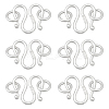 925 Sterling Silver S-Hook Clasps STER-BC0004-04A-1