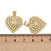 Brass Micro Pave Clear Cubic Zirconia Pendants ZIRC-I367-13G-12-3