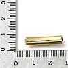 Mother's Day Brass Enamel Heart Word Mom Curved Tube Beads KK-C090-51G-02-3