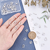   48Pcs 24 Letters 304 Stainless Steel Charms STAS-PH0001-30-6