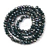 Electroplate Glass Beads Strands EGLA-A044-P3mm-B12-3