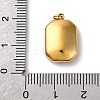 316 Stainless Steel Faceted Glass Pendants STAS-K258-48G-08-3