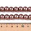 Baking Paint Pearlized Glass Pearl Round Bead Strands LS-HY-Q003-10mm-92-4