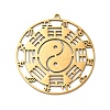 304 Stainless Steel Pendants STAS-D050-01G-1