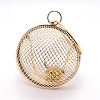Women Purse Iron Hollow Clutch Bag AJEW-WH0181-01-1