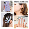 96Pcs 12 Styles Opaque Resin Pave Rhinestone Cabochons RESI-TA0002-33-8