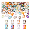 104pcs 8 Colors Electroplate Transparent Glass Beads Strands EGLA-PH0001-55-6