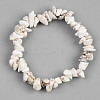 Unisex Chip Natural Magnesite Beaded Stretch Bracelets BJEW-S143-41-2