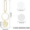 4 Sets 2 Colors Alloy Pendant Decoration Cabochon Settings FIND-CA0004-32-2