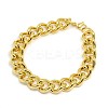 304 Stainless Steel Curb Chain/Twisted Chain Bracelets STAS-A028-B140-2