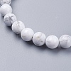 Natural Howlite Beaded Stretch Bracelets BJEW-I253-8mm-08-3