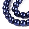 Baking Paint Pearlized Glass Pearl Round Bead Strands HY-Q330-8mm-82-3