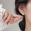 Deer & Christmas Tree Christmas Brass Stud Earrings FS-WG921AB-01-2