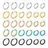 30Pcs 15 Style 316L Surgical Stainless Steel Huggie Hoop Earrings for Girl Women EJEW-TA0001-11-2