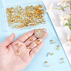 100Pcs 5 Style 201 Stainless Steel Stud Earring Findings with Hole EJEW-ME0001-01-3