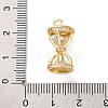 Ion Plating(IP) Brass Micro Pave Cubic Zirconia Pendants KK-U042-04G-3