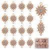 40Pcs Alloy Crystal Rhinestone Connecotr Charms PALLOY-SC0025-27-1
