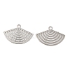 Long-Lasting Plated Brass Filigree Pendants KK-K336-19P-1