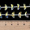 Electroplate Transparent Glass Beads EGLA-H112-05HP-01-4