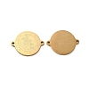 Ion Plating(IP) 304 Stainless Steel Connector Charms STAS-C074-11G-01-1