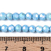 Anti-Tarnish Electroplate Glass Beads Strands EGLA-T021-4mm-15-10-4