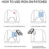 30Pcs 3 Styles Heart Glass Rhinestone Applique Patch DIY-GF0009-88-6