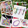 Christmas Theme 100Pcs 5 Colors Opaque Acrylic Beads MACR-SP0001-01B-04-5