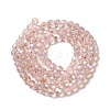 Electroplate Transparent Glass Beads Strands LS-EGLA-A035-T6mm-L20-2