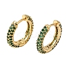 Brass Micro Pave Cubic Zirconia Hoop Earrings KK-CBA8324-24G-01-4