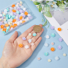 120Pcs 8 Styles  Flower Resin Cabochons MRMJ-FH0001-30-3