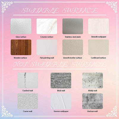 Waterproof Reflective Plastic Mirror Stickers DIY-WH0668-001-1