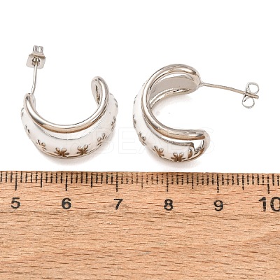 Rack Plating Brass Enamel Stud Earrings KK-CBAB1AF-38A-P-1