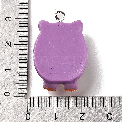 Opaque Resin Pendants RESI-K020-04E-1