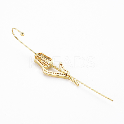 Tulip Flower Stud Earring EJEW-N099-008-NF-1