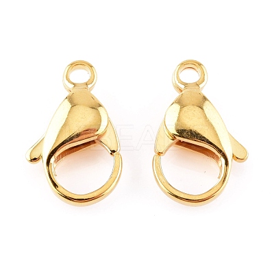 304 Stainless Steel Lobster Claw Clasps STAS-AB17-G-1